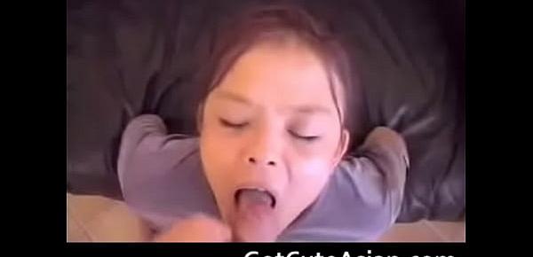  Great looking asian whore sucking cock